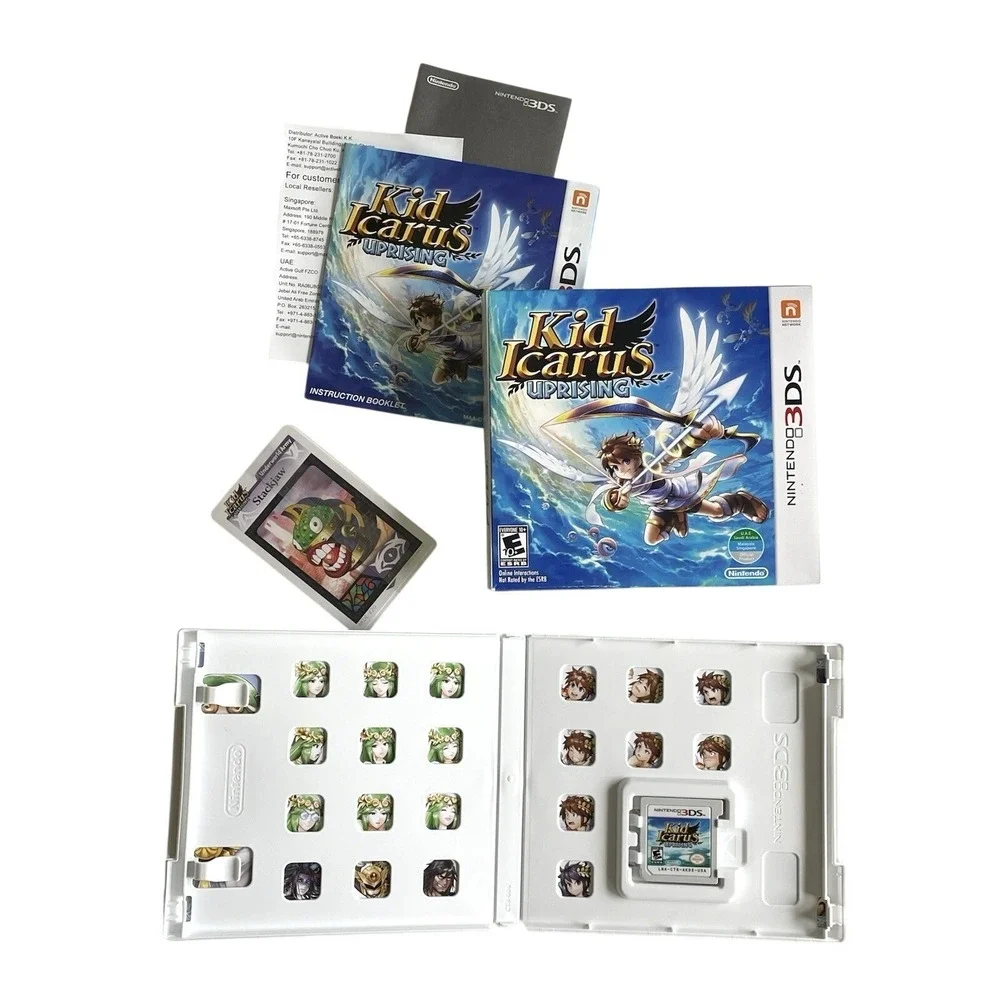 Kid Icarus: Uprising Nintendo 3DS Big Box Game Cartridge Manual No Stand 2012